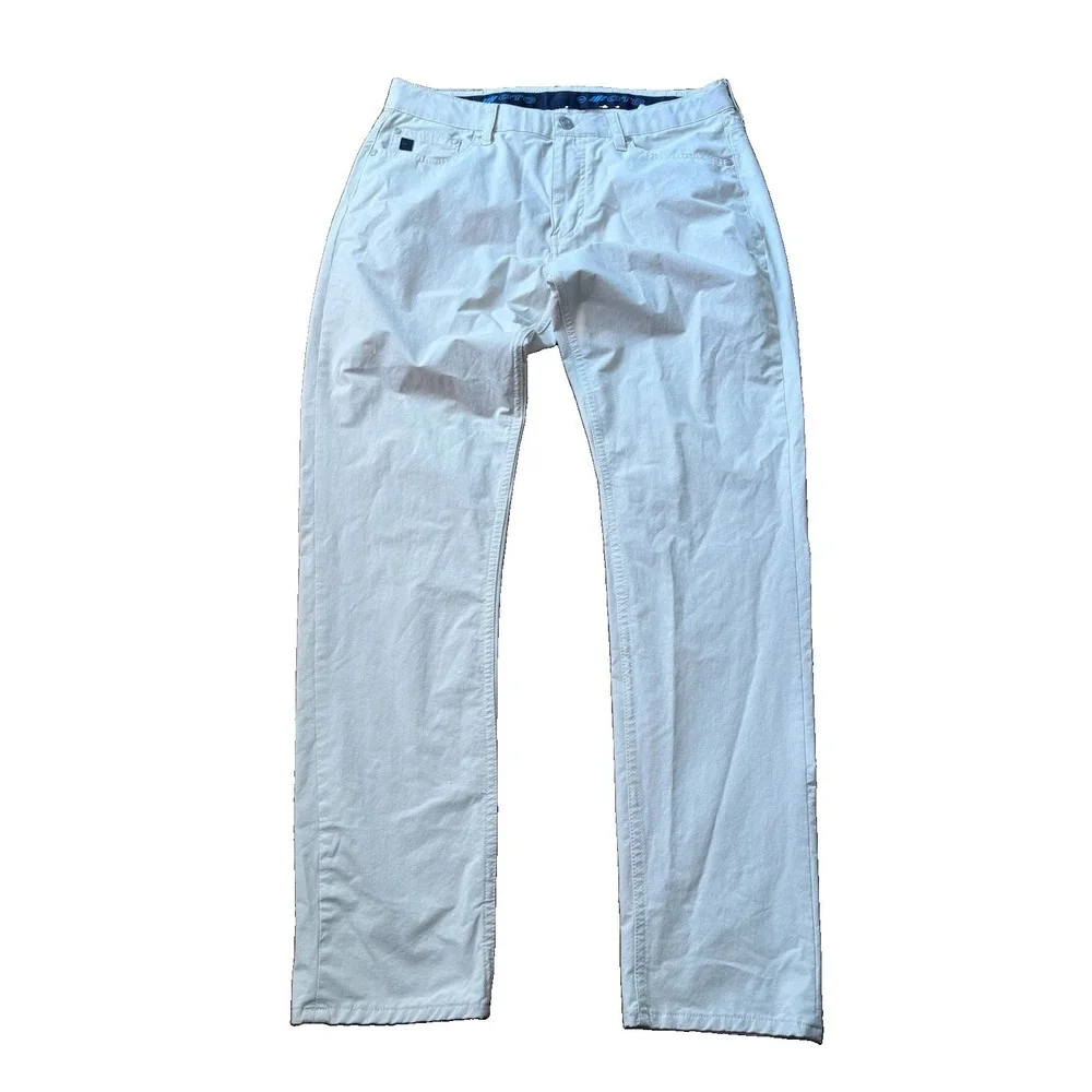 Vineyard Vines On-The-Go Pant Men's 33x32 Stone Khaki Stretch Travel